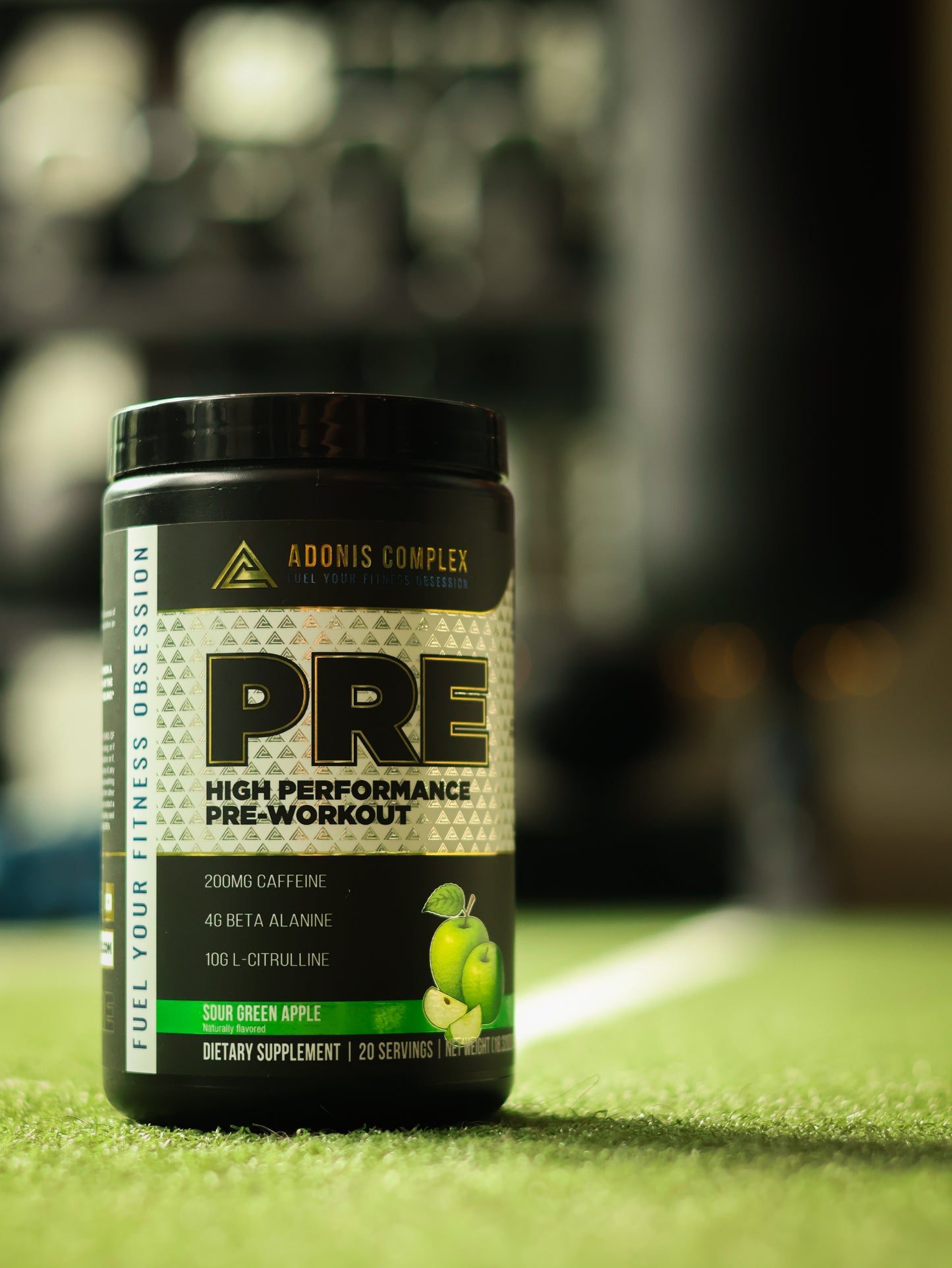 Naturally Sweetened Pre-Workout Powder – Sour Green Apple