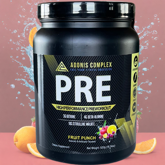 Unlock peak performance with Adonis Complex, where strength meets intelligence. Our transparent approach to formulation empowers you with a pre-workout boasting precision ingredients like Citrulline Malate, Beta-Alanine, Ashwagandha, and more, ensuring a powerhouse blend designed for enhanced endurance, focus, and overall fitness.